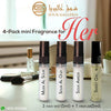 Fragrance Pack of 4 (3 Hair Mist & (Eau De Perfume) 5 ML
